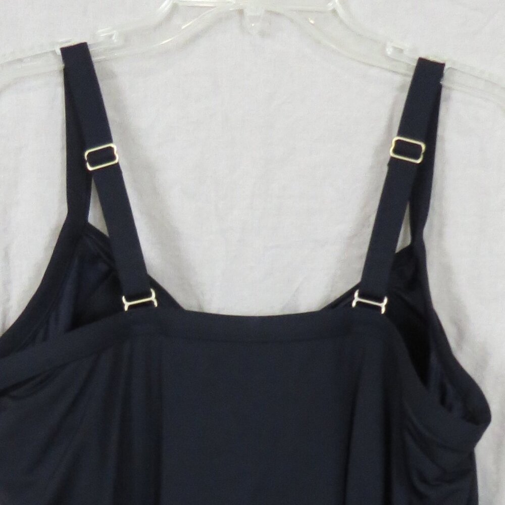 Lands' End Chlorine Resistant Sweetheart Swim Dress SIZE 18W Black - Picture 5 of 9